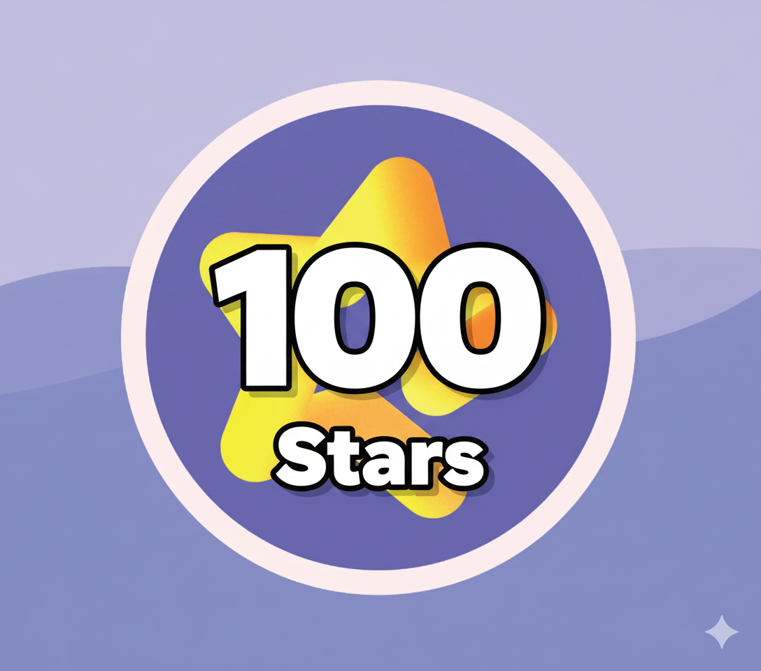 بسته 100 عددی استارز تلگرام